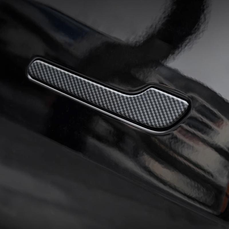 Auto Für Tesla Neues Model 3/Model Y Türgriff Klebt Kratzfest Kohlefaser Zubehör