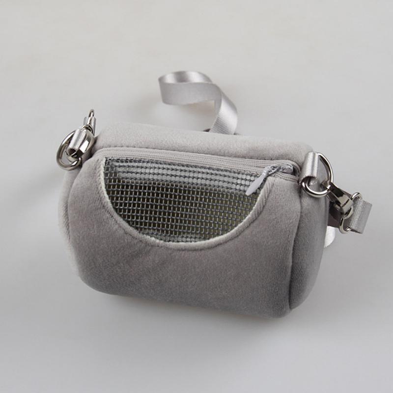 Přenosné tašky pro křečka Taška přes tělo Cylindrový design Praktické cestování do domu Přenosná veverka Viditelná síťovina Klec pro domácí mazlíčky