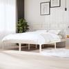 VidaXL Bed Frames White Solid Pine Wood 160x200 Cm 3101229