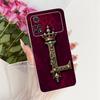 Modische Silikonhülle mit Initialen und Krone für Xiaomi Poco M4 Pro 4G und Xiaomi Poco M4 Pro 5G (Bumper)