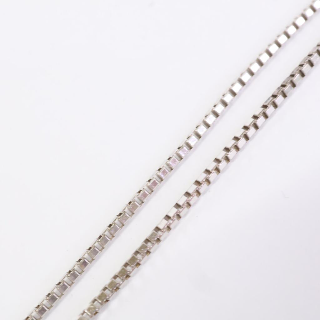 UNOAERRE 585 Chain Necklace White goldUsed