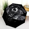 Custom Motors: Skull & Pistons Design Folding Umbrella Travel Durable Travel Outdoor Printing