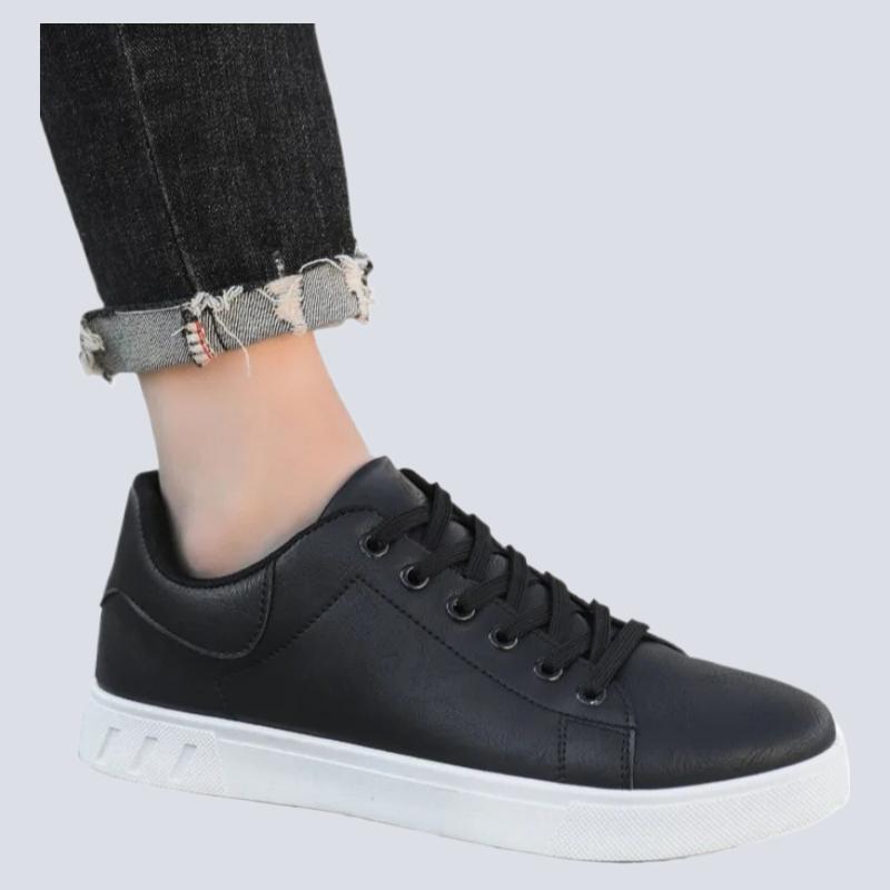 Classic Men Leather Spring Summer New Trendy All-match Platform Casual Loafers British Leather Sneakers Flats Shoes