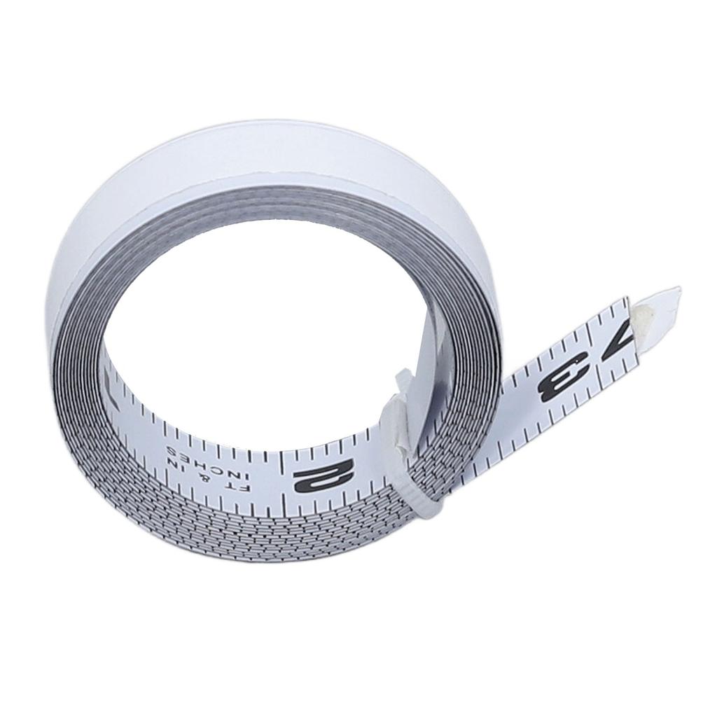 6FT 72palcový Kovový Samolepicí Svinovací metr Uhlíková ocel Svinovací metr Lepicí podklad Zprava do