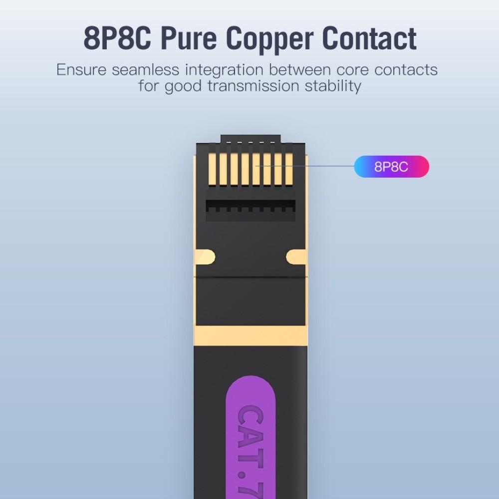 PVC Ethernet Extension Cord RJ45 CAT7 Ethernet Cable Easy To Use Cat 7 Extender Cable  Laptop