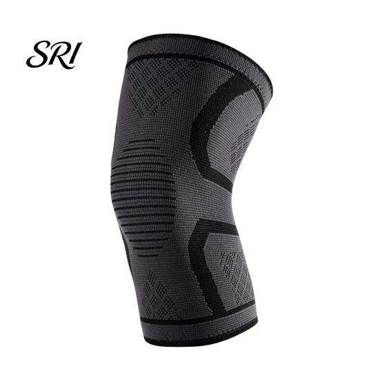 Silicone Grip Knee Sleeve Knitted Sports Brace Lightweight Breathable Compression Non-slip Women Men Elastic Outdoor Fitness Basketball Running