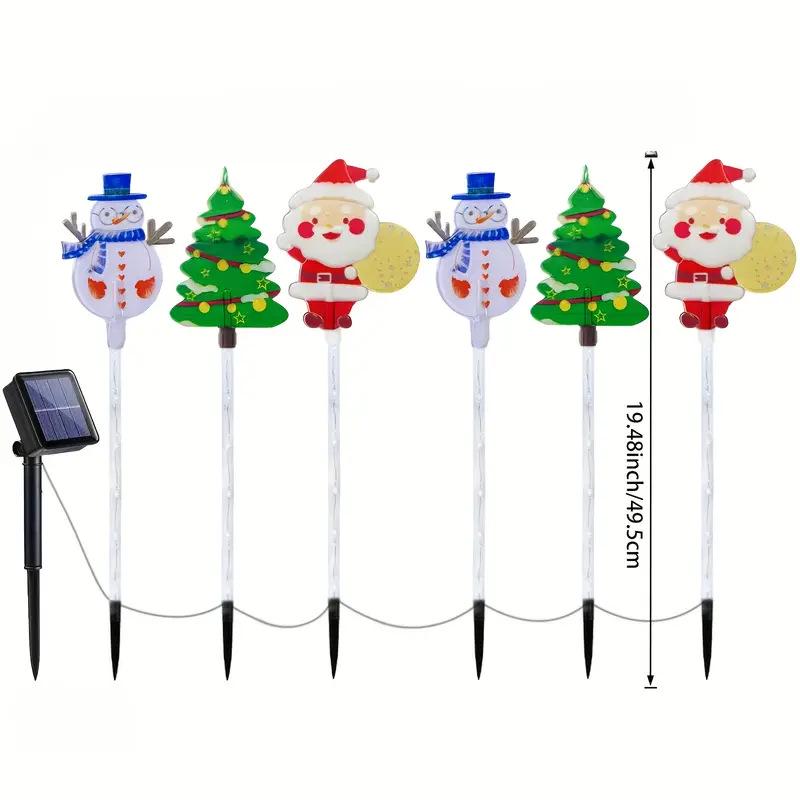 Solar-Powered Snowman Light: Acrylic Lawn Decoration for a Festive Christmas Atmosphere