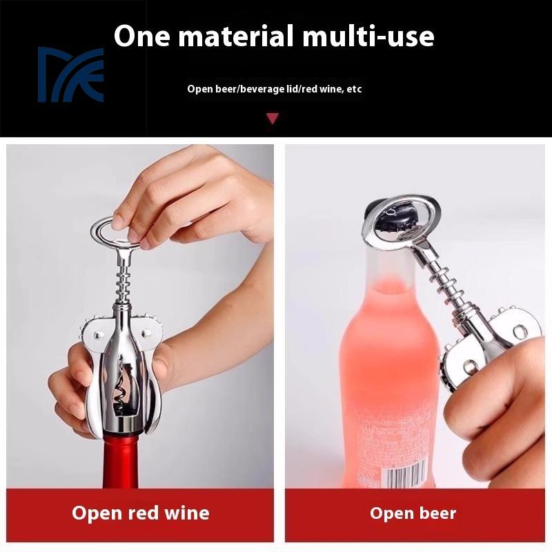 Zinc Alloy Cork Remover Tools Multifunctional Bottle Corkscrew Wine Bottle Opener for Kitchen Tool