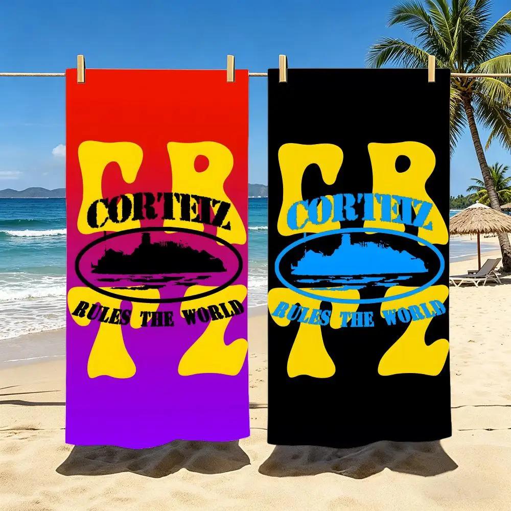 Marke C-Corteizs Handtuch Handtuch Weich Pool Geschenk Für Reise Fitnessstudio Dusche Kühl Camping Schnelltrocknend Sport Großes Strandtuch