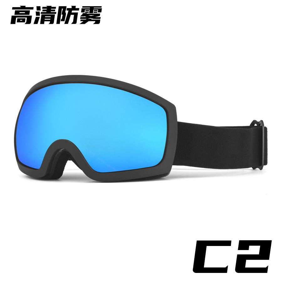 Best-selling ski goggles with double-layer anti-fog and large spherical lens, suitable for myopic individuals
