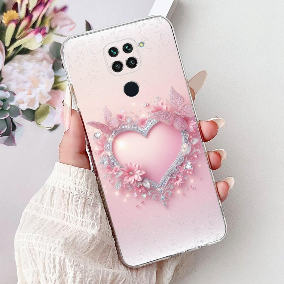 For Xiaomi Redmi Note 9 Case Redmi Note9 Cover M2003J15SC M2003J15SG Fashion Butterfly Phone Case Shockproof TPU Soft Back Cover