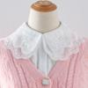 Perfect Match Womens Shirt Floral Embriodery Lapel Fake Collar For Women Removable Detachable Collars Blouse Sweater False Collars Fuax Cols