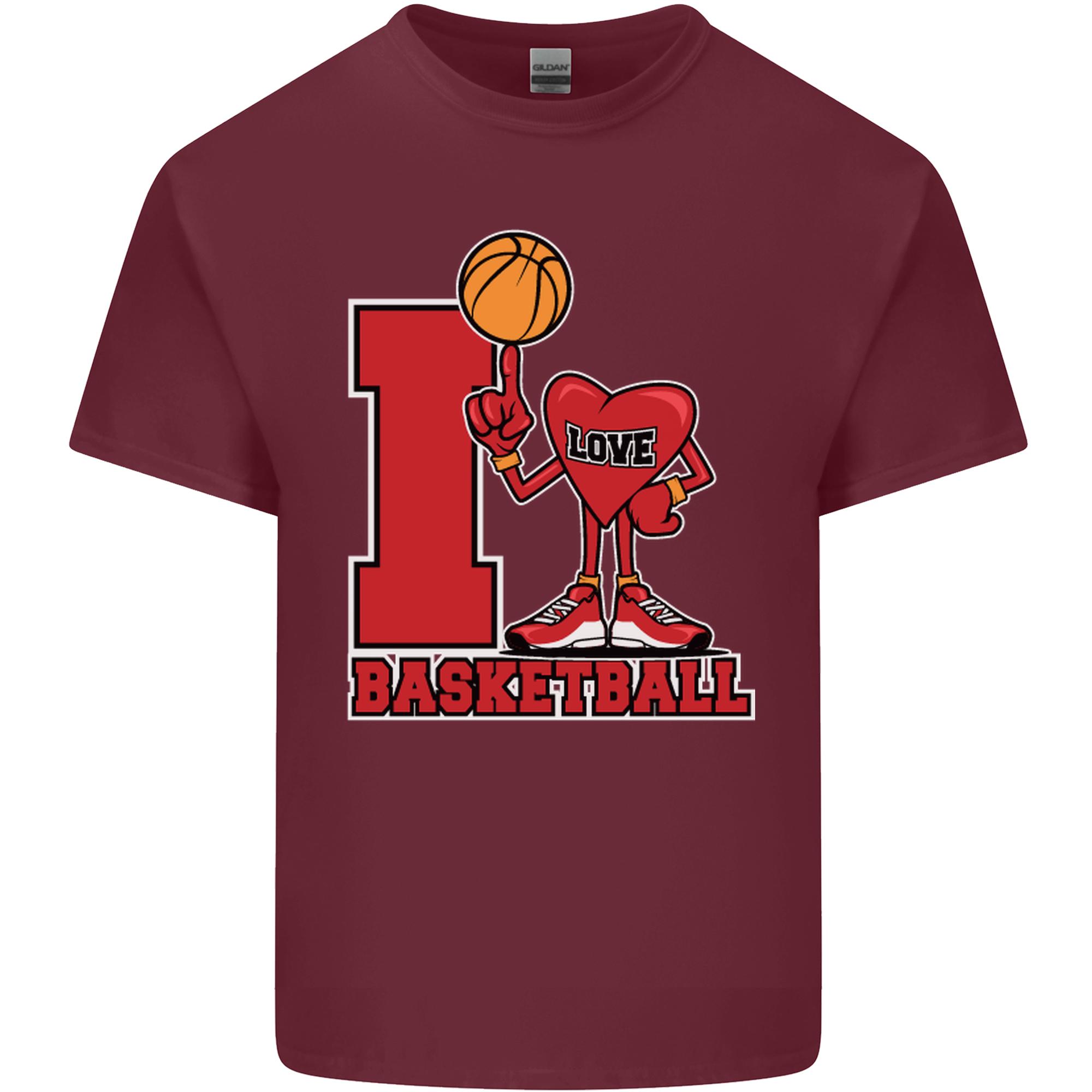 I Love Basketball Unisexs Light Cotton TShirt S