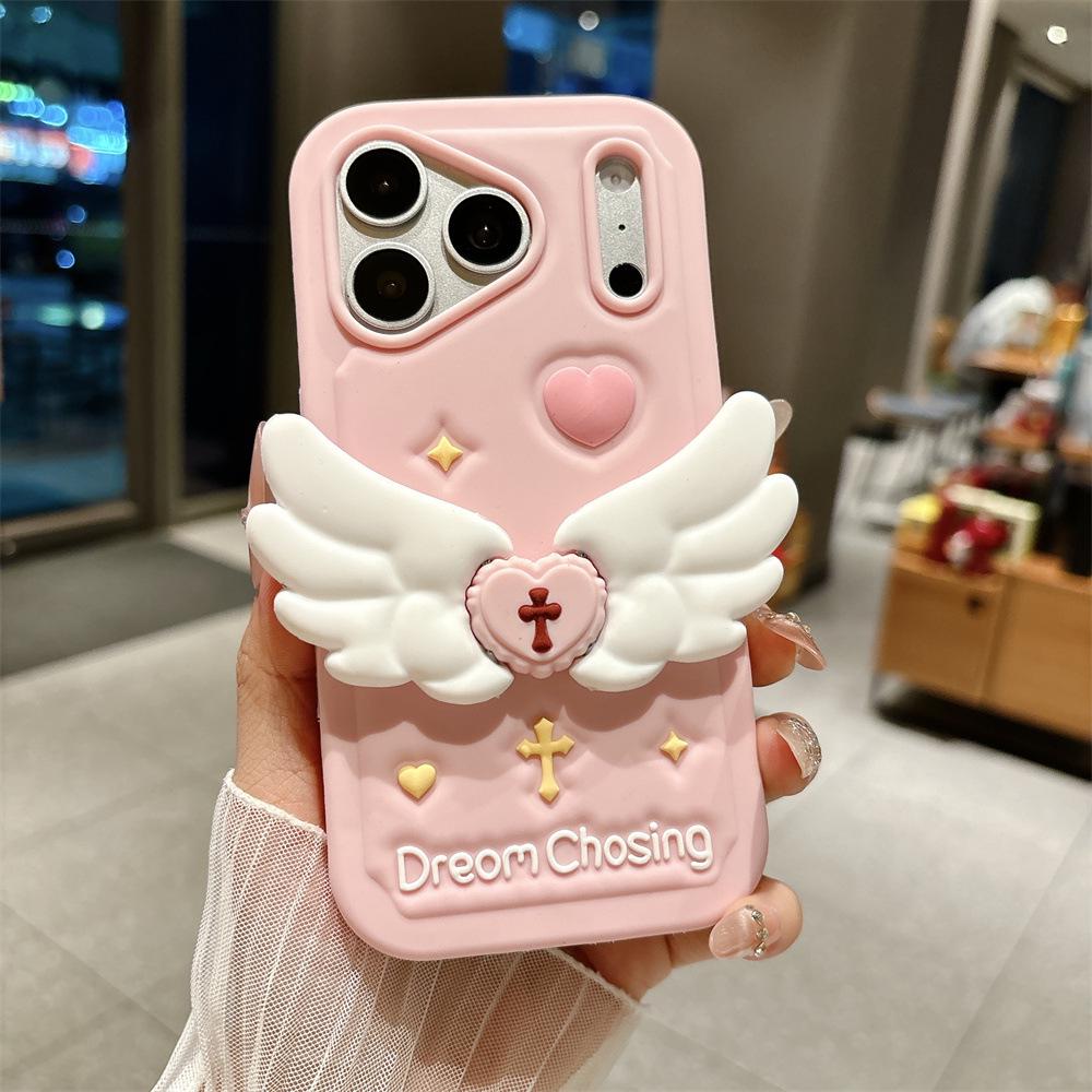 

Angel Wings Anti-Fall Phone Case with Stand for iPhone 14/13/12/11 Pro Max iPhone 14 Pro Max