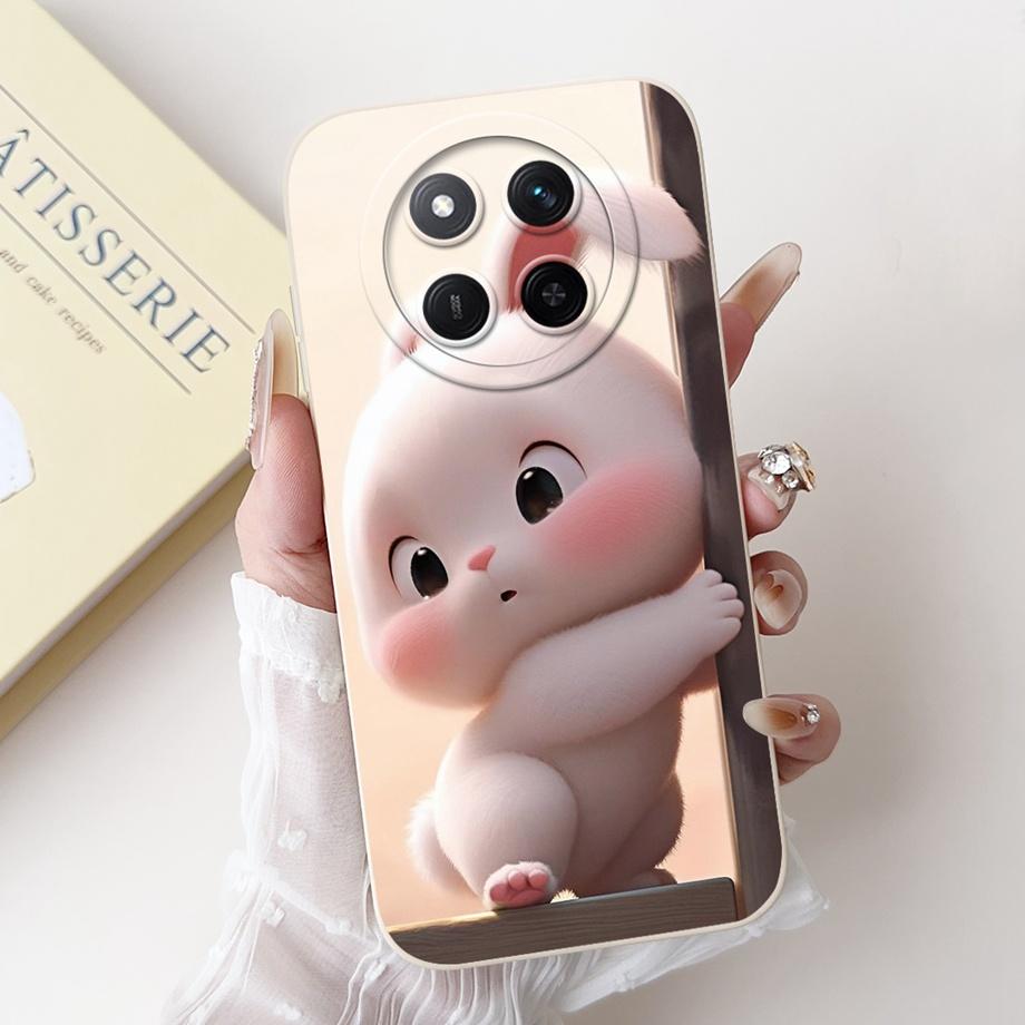 Pour Honor Magic 7 Lite 7 Pro Magic7 Coque de téléphone Magic 5 Lite 6 Lite Housse arrière Silicone Liquide Souple Funda Animaux Mignons Dessin Animé