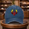 A MenS Flame Wheat Spike Baseball Cap Stylish And Adjustable for Outdoor Use Featuring an Urban Design This Lightweight And