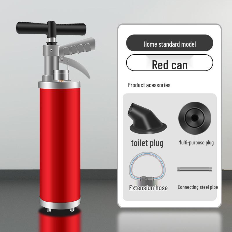High-Pressure Toilet and Sewer Unclogging Tool