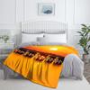 Elephant Sunset Safari Animal Print Blanket Flannel Soft Throw Bedding Decor Nature Theme Gift for Wildlife Lovers CozyWarmCover