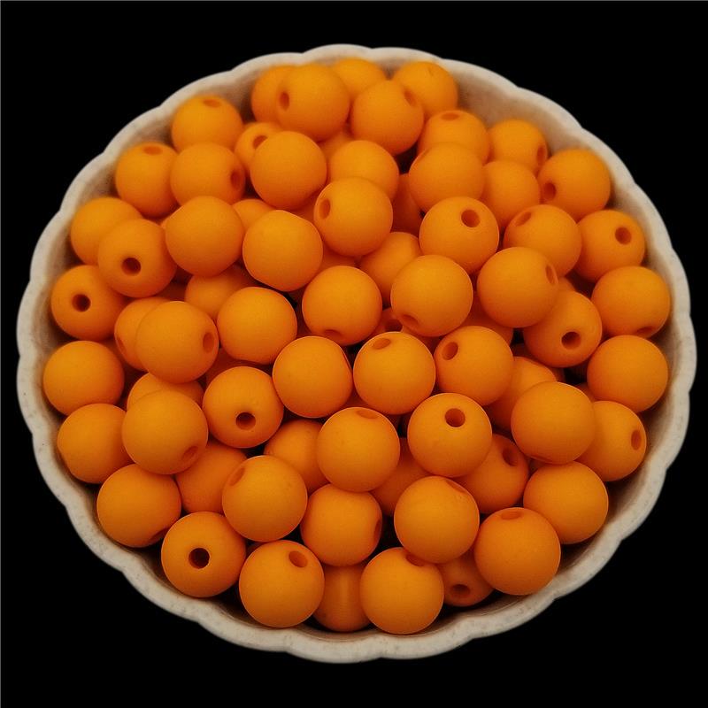 

100 шт. 8 мм DIY бусины сплошной цвет объемные акриловые матовые бусины цветные многоцветные акриловые матовые бусины свободные бусины украшение для скрапбукинга изготовление поделок