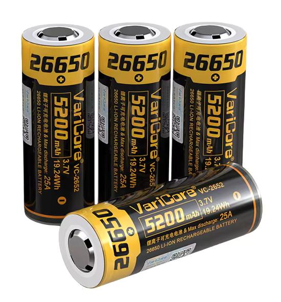 Akumulator Bateria Ogniwo Varicore Vc-2652 26650 Li-Ion 3.7V 5200Mah