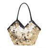 Commuting To Work, Fringed Sequins, Spring New Large-capacity Trendy Shoulder Portable Tote Bag