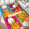 Custom Name Personalized Garfield Print Carpet, Versatile Home Decor Rug, for Playroom, Apartment, Balcony, Entryway, Hallway Gift