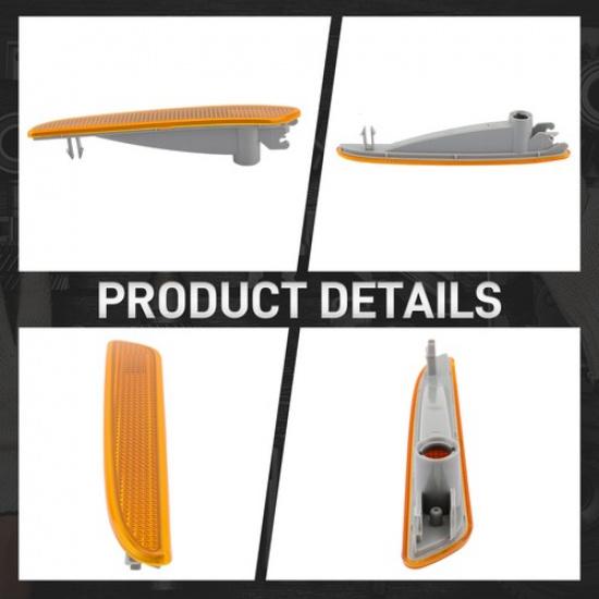 2X For Mercedes Benz E-Class W211 07-09 Front Bumper Side Marker Light Lamp Kit