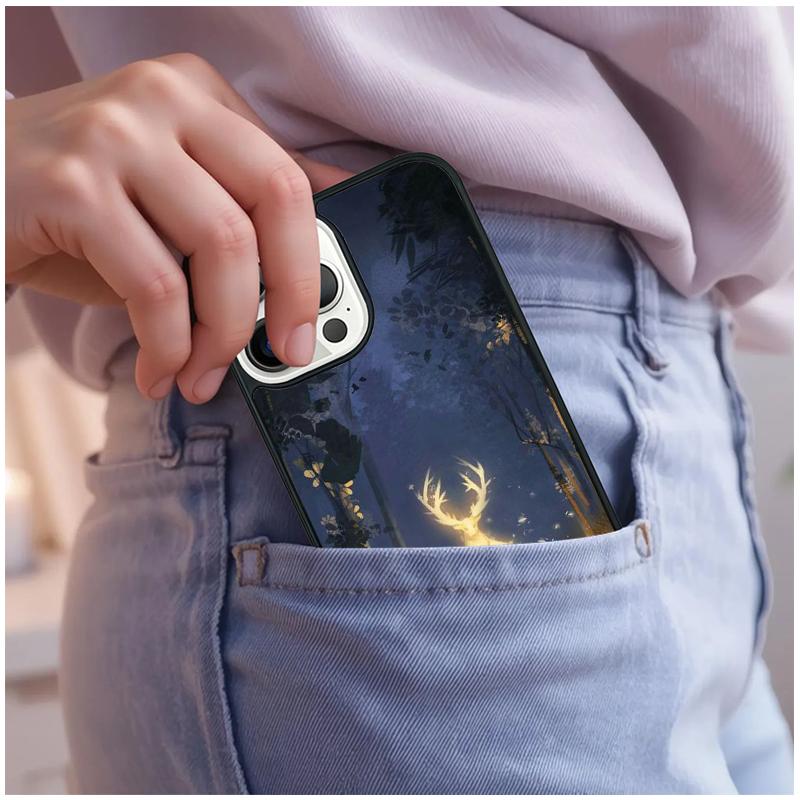 Deer Soft Phone Case For iPhone 17 Air 15 16e 14 13 Pro Max Coque 12 11 Pro Max PLUS cover