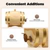 5L Wooden Wine Aging Barrel with Faucet, Pine Oak Whiskey Beer Storage Keg, Home Bar Decor for Liquor Rum, Gift for Wine Lovers
