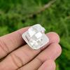 Wedding Gift For Her 925 Silver Natural Solar Moss Agate Promise Adjustable Ring