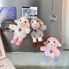 Cute Fluffy Lamb Plush Keychain With Boots Keyring Lovely Sheep Doll Keyring Bag Pendant Decoration For 2027 New Year Gifts