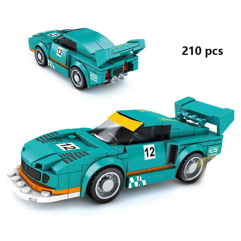 For Technical City Speed Champions Sports Car Racing Car Super Racers Figures Building Blocks Bricks Garage Toys Gifts Friends