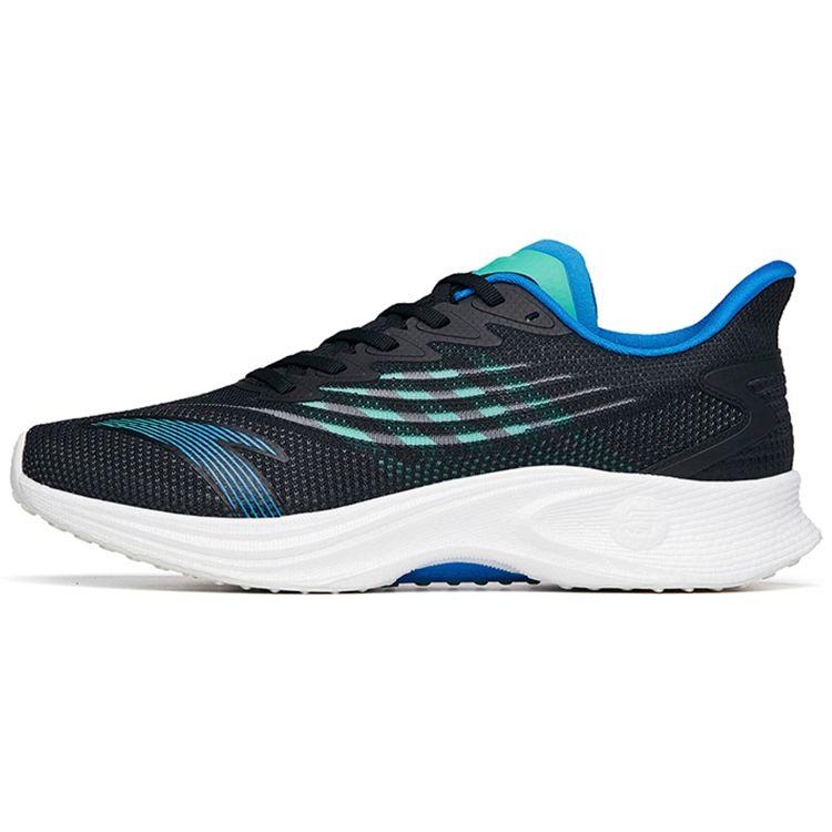 

Anta Кроссовки мужские с низким верхом и технологией азота Mach 2.0, амортизирующие, износостойкие, нескользящие, черные, синие 112225583-2 40