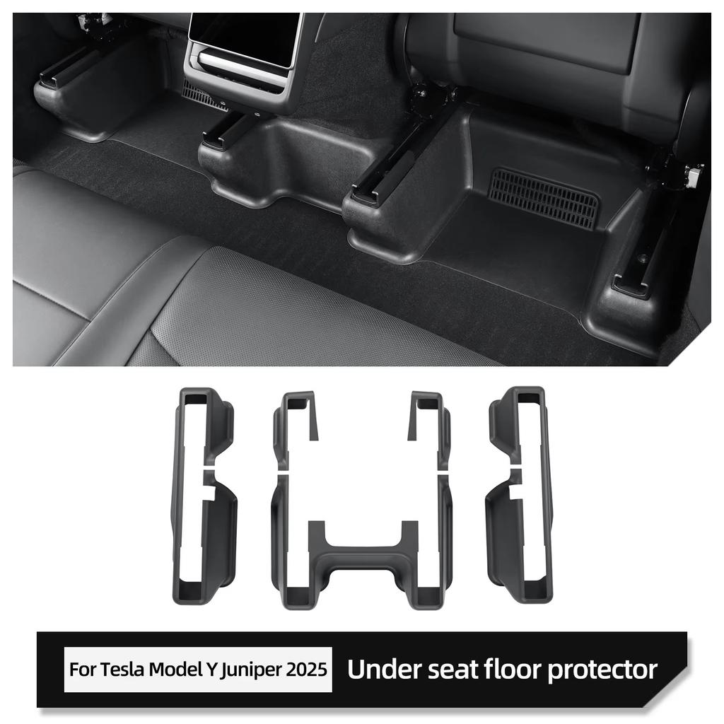 for Tesla Model Y Launch 2025 Juniper Car Under Seat Corner Anti-dirt Protective Pad Anti Kick Pad Accessories