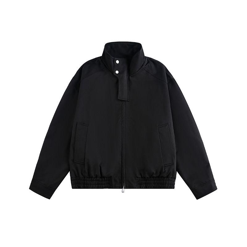 Dream Made American-Style Stand-Up Collar Zipper Workwear Coach Jacket Men's Boxy Short Flight Couple Jacket