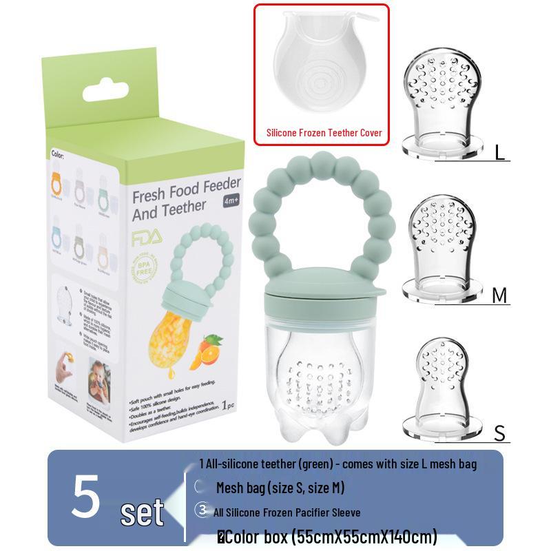 Silicone Baby Fruit and Vegetable Teether Pacifier Feeder