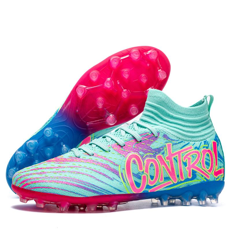 

Men Soccer Footwear FG AG Sneaker Boy Comfortable Society Resistant Top Quality Soccer Sport Shoes Long Spikes Football Boots 45