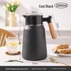 New 316L Stainless Steel Thermos Flask with Red Inner Liner - Large Capacity Warm Household Bottle and Kettle