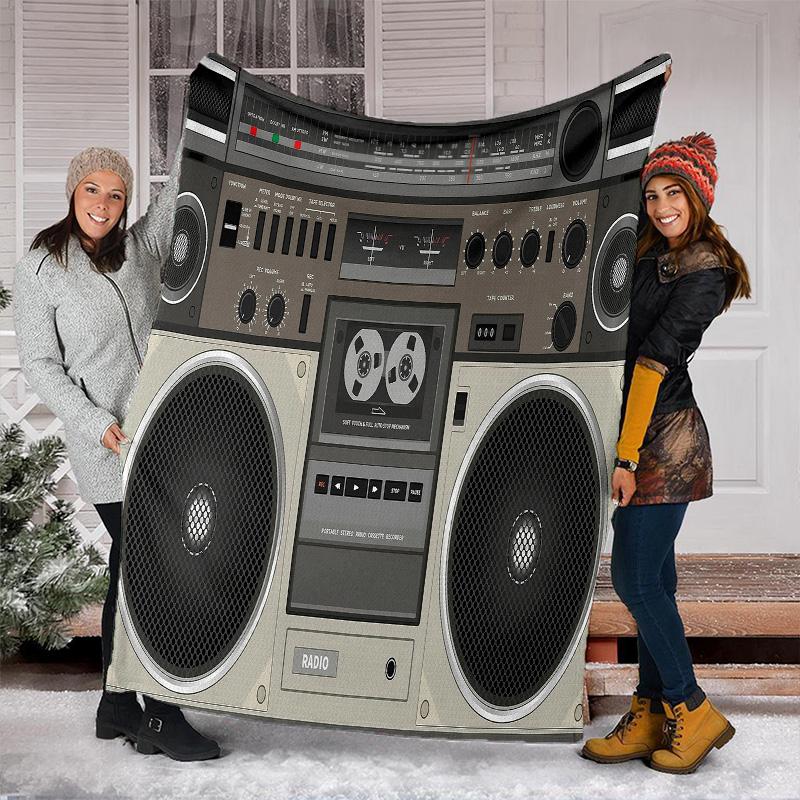 Dj Turntable Blanket Soft Comfortable All Seasons Perfect Sofa Office Naps Trips Birthday Gift Christmas Present