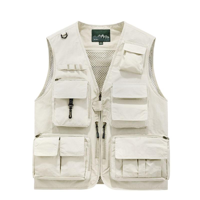 Vest Thin Men's Outdoor Multi-Pocket Fishing Photography Vest Vest Vest Vest Printed Tooling