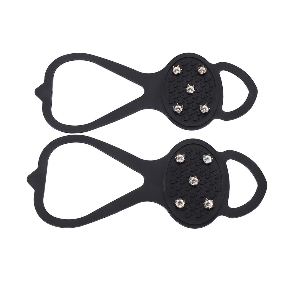 1 Pair 5 Teeth Crampons Ice Claw Outdoor Snow Climbing Crampons Non Slip Shoes SpikesXL 43 48