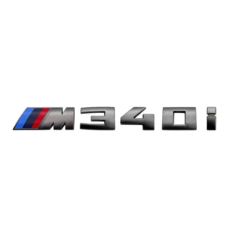 5,5 cm för M-logotyp ny grå ABS-dekal bakluckemärke för BMW M330i M340i M430i M440i M530i M540i M550i dekorationstillbehör.