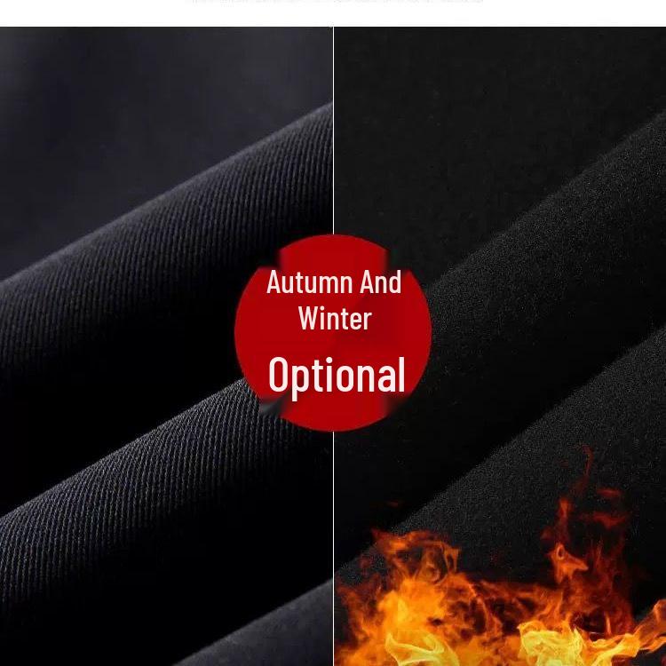 Black Wool Blend Women's High Waist A-Line Skirt - Autumn/Winter Korean Style Slimming Mid-Length with Slit and Elastic Waist