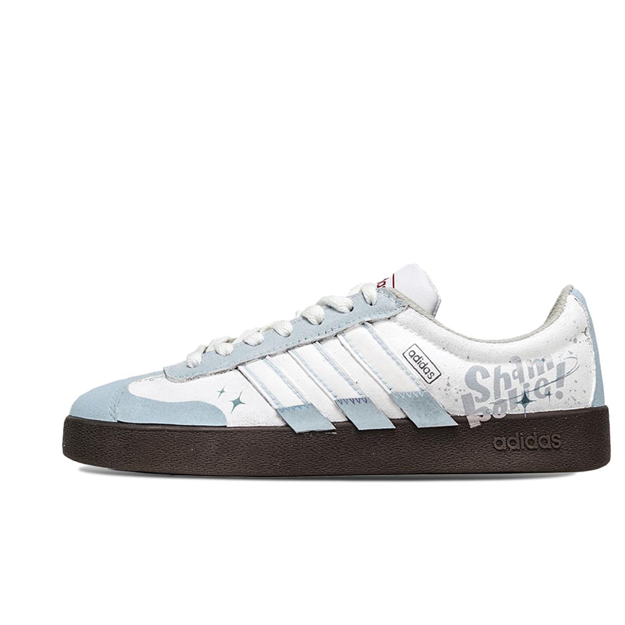 Adidas Neo VL Court 2.0 Low top Skateboard Shoes Unisex Blue White HQ1802(Team1173-) 35⅔