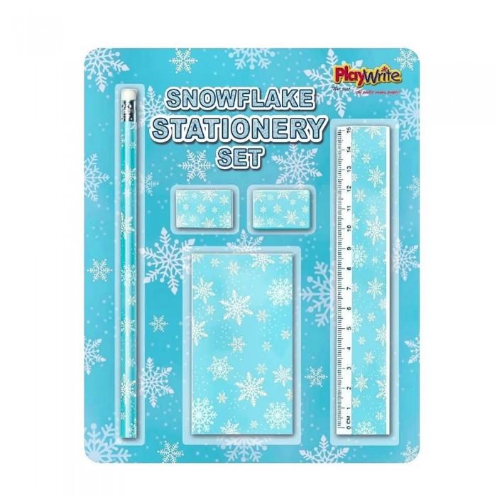 Playwrite Schneeflocken-Weihnachtsbriefpapier-Set (Packung mit 5)