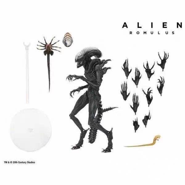 Alien Romulus Action Figure With Articulated Joints And Accessories For Collectors