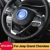 For Jeep Grand Cherokee 2014 2015 2016 2017 2018  Car ABS Steering Wheel Button Frame Cover Trims Auto Interior Accessories