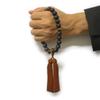 Nenjudo Prayer Striped Ebony 22 Beads Tiger Eye Stone Tailoring Prayer Handmade Prayer Beads Made In Japan That Can Be Used by All Sects Prayer Beads