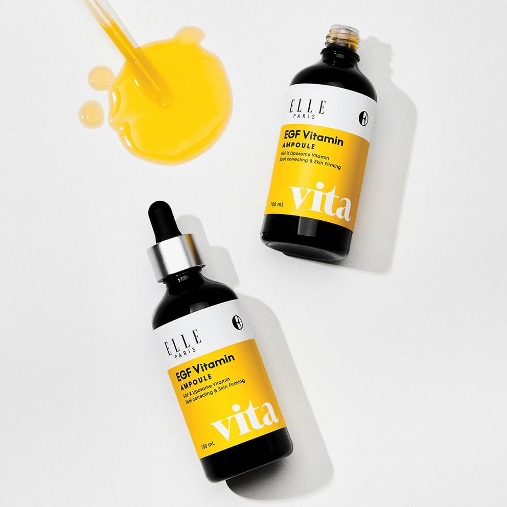 ELLE PARIS EGF Vitamin Anti-Wrinkle & Brightening Ampoule, 100ml