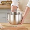 ZISIZ Stainless Steel Deep Mixing Bowl